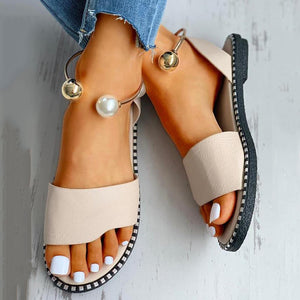 Sandales Nizeoo™ à talons plats à bout ouvert - Chics et confortables